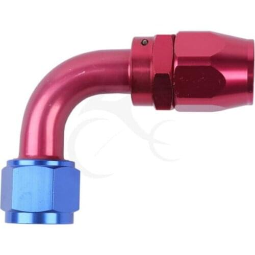 AN-12 Universal Swivel 90 Degree Aluminum Hose End Fitting Oil Fuel Gas Adapter Motorcycle Accessories