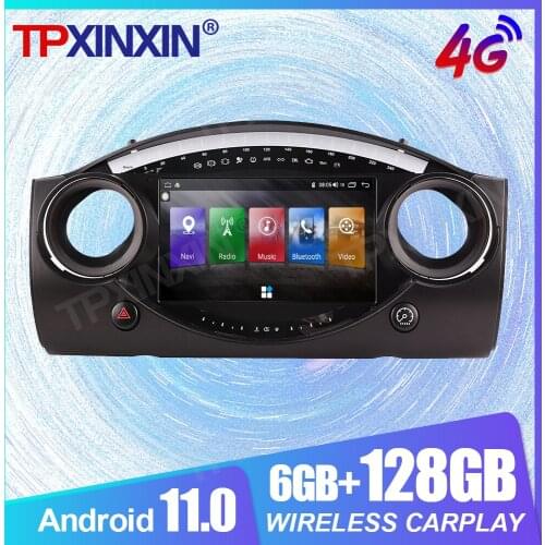 Android11 6+128G Radio Stereo For BMW Mini Cooper 2004-2006 Carplay Car GPS Navigation Multimedia Player Headunit Tape Recorder