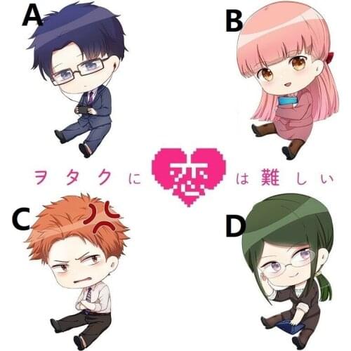 Anime Love Is Hard for An Otaku Keychain Strap Keyring Nifuji Hirotaka Momose Narumi Wotaku Ni Koi Wa Muzukashii Figure Acrylic