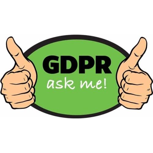 13cm x 7.2cm for Praise Gdpr Ask Me Cartoon Car Stickers VAN Anime Waterproof Vinyl Car Wrap Surfboard Decoration