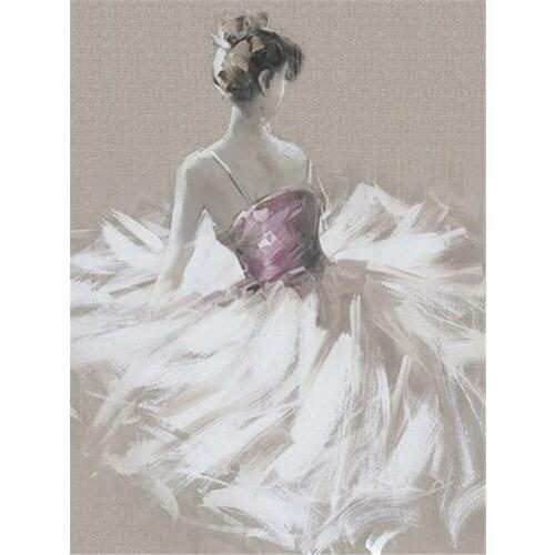 Ballet Woman DIY 11CT Embroidery Cross Stitch Kits Needlework Craft Set Cotton Thread Printed Canvas Home Decoration Sell