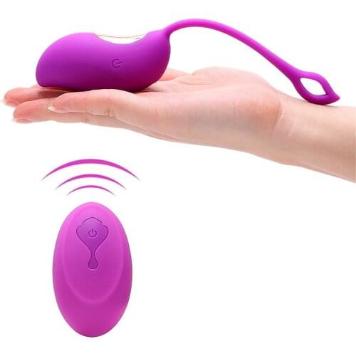 Wireless Remote Control 12 Speed Vibrating Egg USB Rechargeable Sex Toys for Women G-Spot Massager Vaginal Tight Exercise