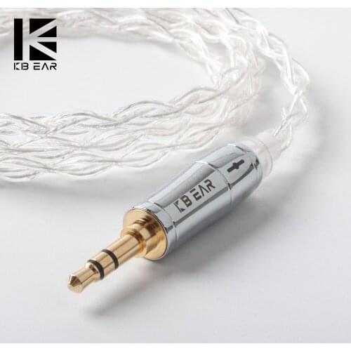 KBEAR-limpid 4Core LITZ 4N 99.99% Purity Silver Cable 3.5/2.5/4.4mm MMCX/QDC/TFZ/0.78mm 2Pin For ZS10/ZSN Pro BL-03 BL-05 ZSX