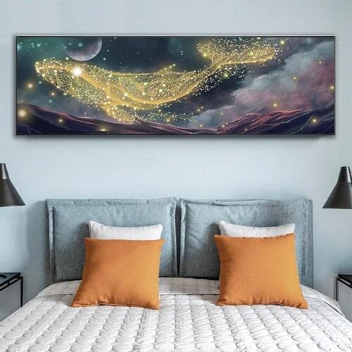 Starry Sky Diamond Painting 5D DIY Dolphin Cross Stitch Diamond Mosaic Handmade Diamond Embroidery Home Decor Craft Gift A1931