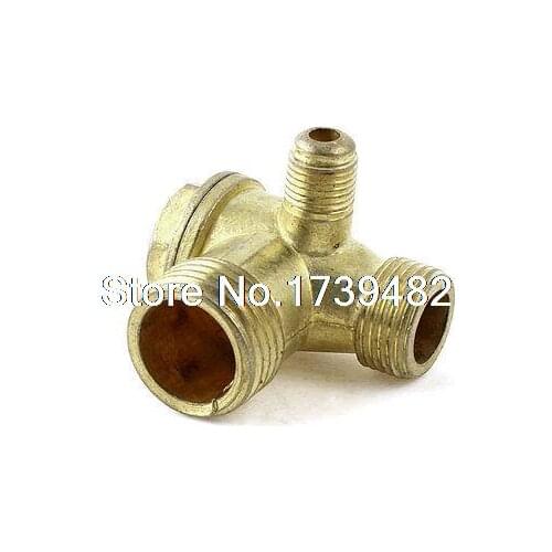 Male Thread Brass Check Valve for Air Compressor Gold Tonee
