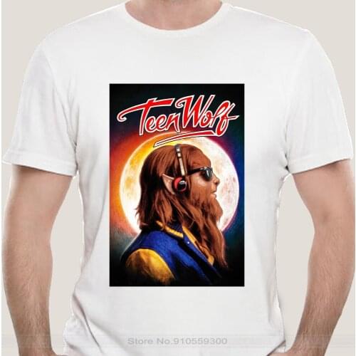 Male brand teeshirt men summer cotton t shirt TeenWolf Headphone Wolf T-Shirt Sizes S-3X NEW