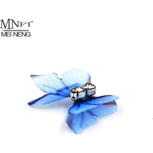 MNFT 12Pcs Pretty Wings Fly Tying Material Mayfly Skin Trout Fly Fishing Fly Tying for Size 1.5/3cm Realistic Butterfly