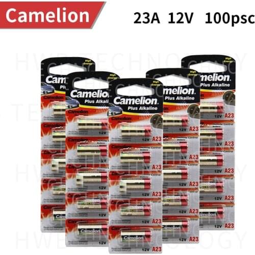 Wholesale 100pcs/lot New 12V Camelion A23 23A Ultra Alkaline battery/alarm batteries Free Shipping