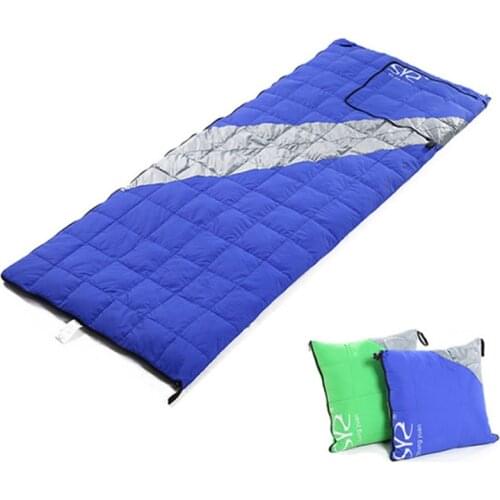 Outdoor Down Sleeping Bag Ultra Light White Duck Down Pillow Adult Envelope Camping Down Sleeping Bag