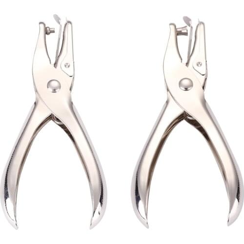 Portable Single Hole Puncher Paper Material Scrapbooking Handheld Metal Craft Punch Durable Home School Office Tool