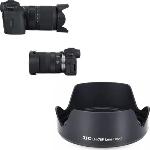 Reversible Camera Lens Hood For Canon RF 24-240mm f/4-6.3 IS USM Lens on EOS R RP R5 R6 cameras Replaces CANON EW-78F