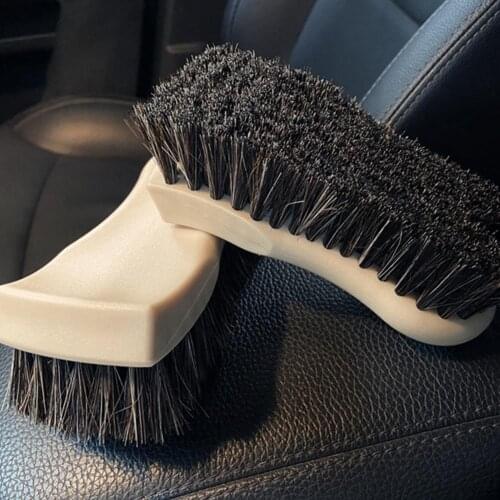 Car Interior Cleaning Brush Leather Cleaning Brush With Car Brush 5.91x2.44in Multi-purpose Cleaning Brush Polishing Brush