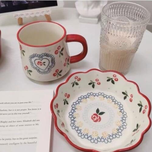 Platos тарелки Salad Bowl Retro Ancient Ways Pottery Porcelain Of Day Type Lovely Jewellery Plate 디저트접시 пищевой