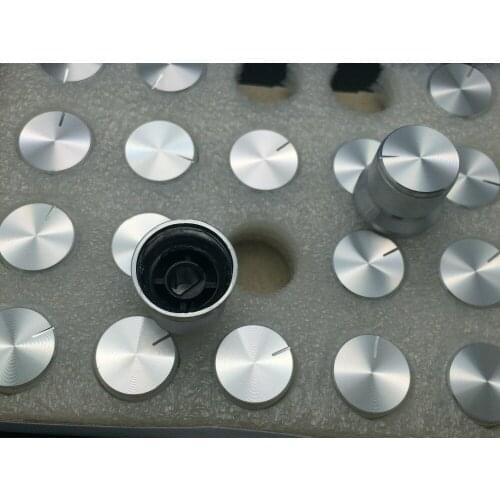 [VK] 20x17mm 20*17 20*17mm aluminum alloy knob Silver light hat type network type D half shaft hole