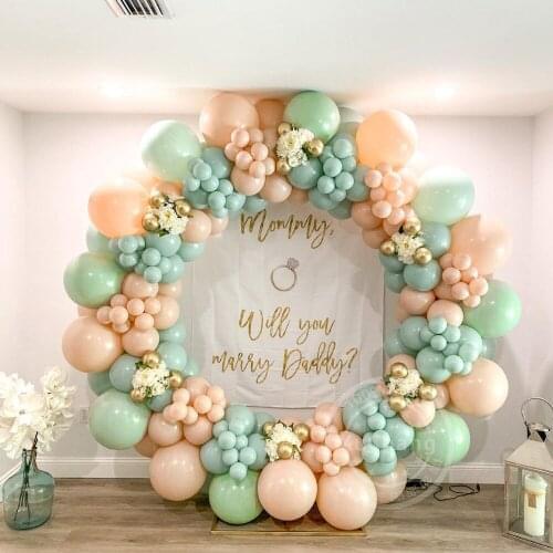 175Pcs Macaron Green Complexion Latex Balloon Garland Arch Kit Wedding Birthday Party Background Decoration Baby Shower Global