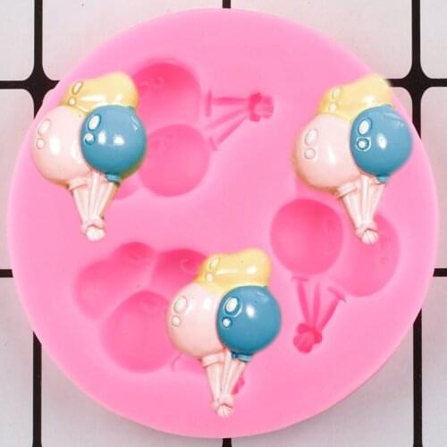 Balloon Silicone Mold Baby Birthday Fondant Cake Decorating Tools Chocolate Gumpaste Mould Candy Resin Clay Molds Sugarcraft
