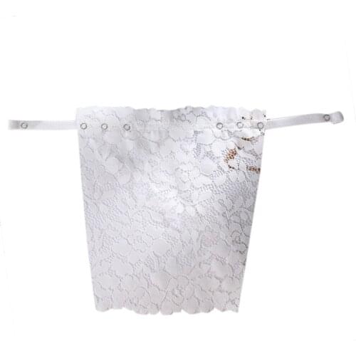 Women Floral Lace Camisole Cleavage Cover Clip-on Mock Snappy Bra Overlay Panel