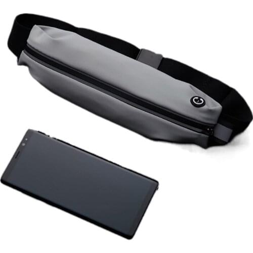 Women Waterproof Waist Bum Bag Elastic Running Jogging Travelling Money Belt Pouch Zip Fanny Pack for Workout Gym Cycling