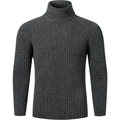 Winter Sweater Men Turtleneck Sweater Men Pullovers Fashion Warm Knitted Turtleneck Sweaters Casual Male Slim Fit Pullovers