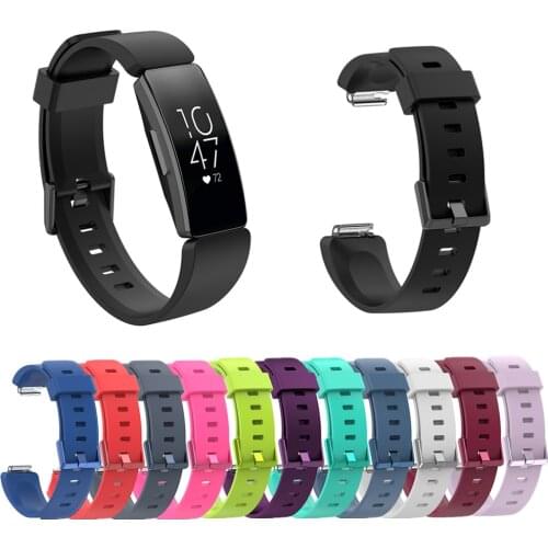 2019 Soft TPU Silicone Wristband Replacement Sports Watch Band For Fitbit Inspire / Inspire HR Strap Bracelet correa Accessories
