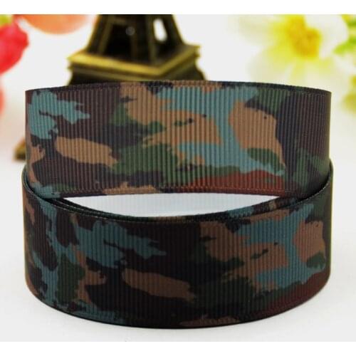 22mm 25mm 38mm 75mm Ruban satin Camouflage Cartoon Character printed Grosgrain Ribbon party decoration X-01197 10 Yards