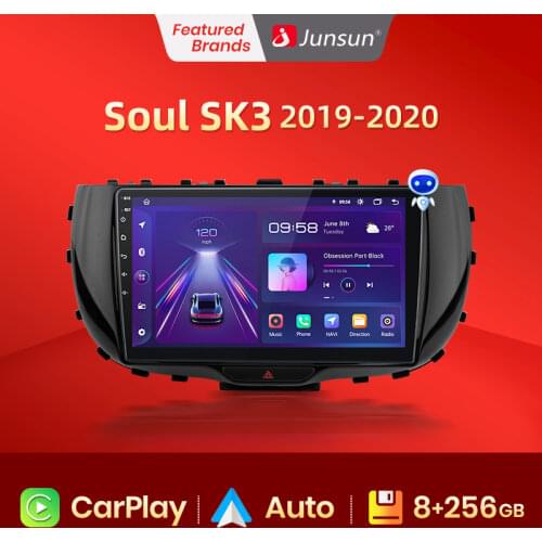 Junsun V1 2G+32G Android 10.0 RDS For Kia Soul SK3 2019 - 2020 Car Radio Multimedia Video Player Navigation GPS 2 din dvd
