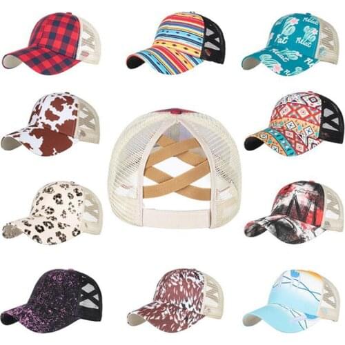 Doitbest Women Ponytail Baseball Cap Women Snapback Summer Mesh Hat Female ladys Hip Hop Hats Casual Adjustable Outdoor Bone