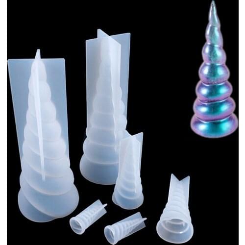 Unicorns Horn Silicone Mold Silicon Resin Mold Cupcake Chocolate Fondant Cake Decorating Tools