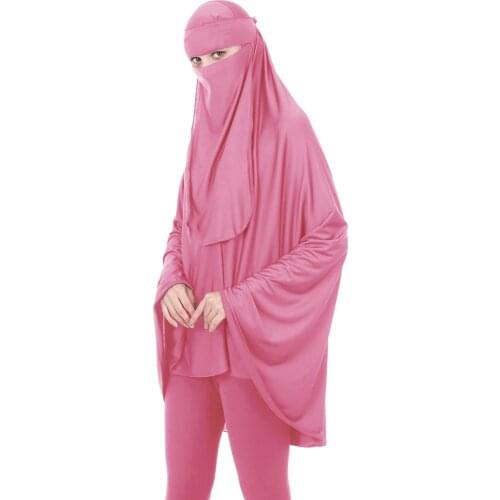 Formal Muslim Prayer Garment Sets Women Niqab and Mask Islamic Clothing Dubai Turkey Namaz Burka Musulman Jurken 2 Piece Sets
