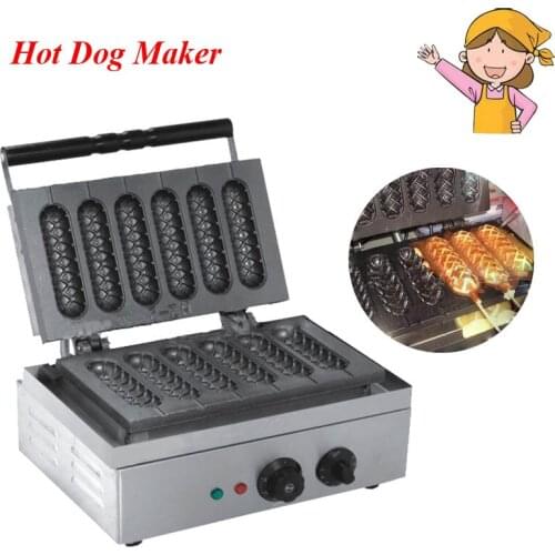 Commercial French Hot Dog Making Machine Household Nonstick Cooking Surface Corn Shape Snack Makers EB-Q1