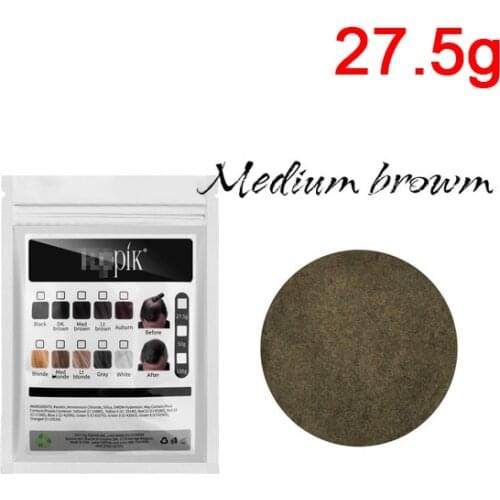 27.5g Hair Fiber Hair Building Fibers Colors Keratin Refill Instant Concealer Powder Fiber Hair Regrowth Care Product Seal Bag