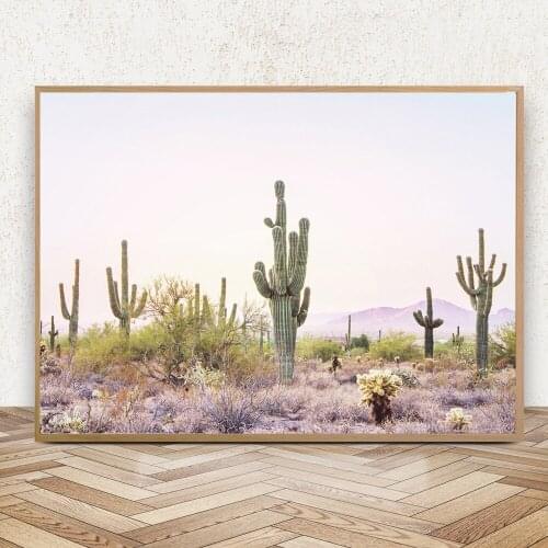 Joshua Tree Cactus Photography Art Canvas Poster Painting Arizona South Western Desert Wall Picture Print Home Room Decoration