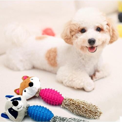 Plush Hamster Fox Sound Doll Anti Bite Pet Dog Teeth Molar Grinding Cleaning Toy игрушки для собак