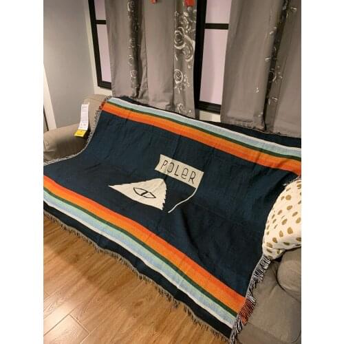 Poler Eye Sofa Throw Blanket Knitted Chair Sofa Cover Couch Carpet Cotton Travel Cover Bedding Tapestry Beach Blanket