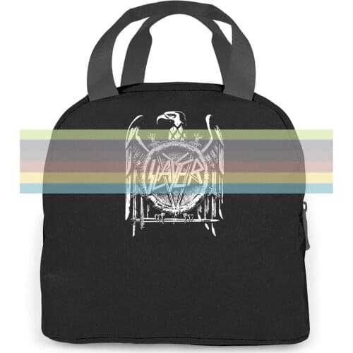 Slayer 'Eagle' Quaste Aufdruck Style Vintage Cool Designs Best Selling women men Portable insulated lunch bag adult