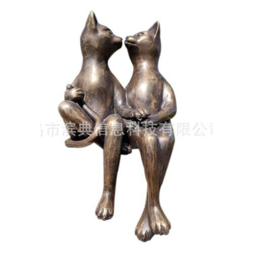 RESIN CRAFTS HALLOWEEN TERROR BLACK CAT GHOST CAT CREATIVE STUDIO BAR GARDEN DECORATIONS FRIGHT GIFT