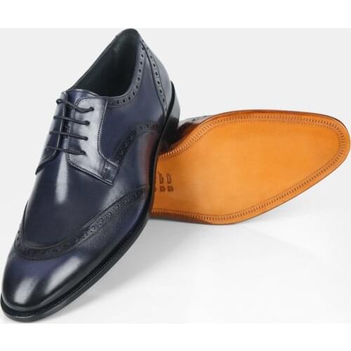 Modern Comfortable Stylish Four Season Mens Shoes Hand Painted Personalized 100% Genuine Leather