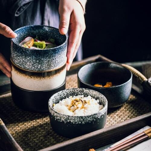 Creative Japanese rice bowl simple small ceramic bowl soup bowl home restaurant seasoning bowl breakfast bowl