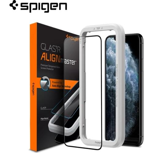 Spigen AlignMaster Screen Protector for iPhone 11 Pro (5.8") / iPhone Xs / X Tempered Glass Film Full Coverage