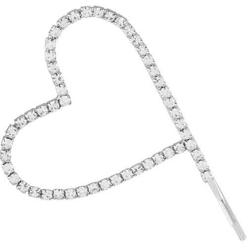 YFJEWE Hairpins Crystal Shiny Rhinestones Letters Hair Clips Women heart Styling Tool Hairgrip Hair Accessories H067