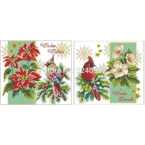 Winter miracle animals patterns Counted Cross Stitch 11CT 14CT 18CT DIY Chinese Cross Stitch Kits Embroidery Needlework Sets
