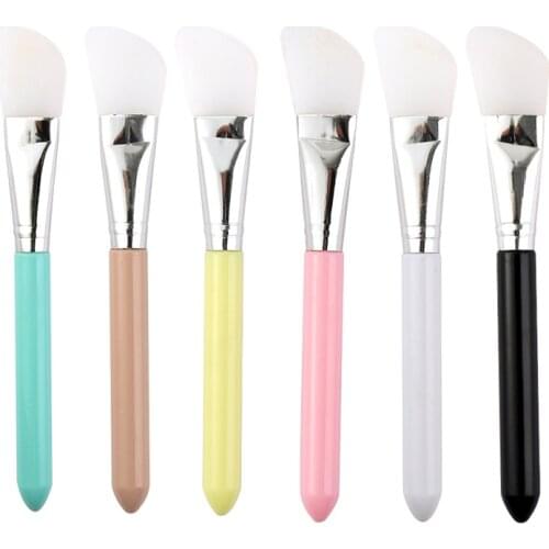 1Pcs 6Colors Silicone Face Mask Brush Facial Mud Mixing Applicator Makeup Brush Skin Care DIY Cosmetic Beauty Tools maquiagem