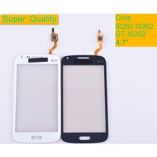 10Pcs/lot For Samsung Galaxy Core GT i8260 i8262 i8268 8260 Touch Screen Panel Sensor Digitizer Front Glass Lens Touchscreen