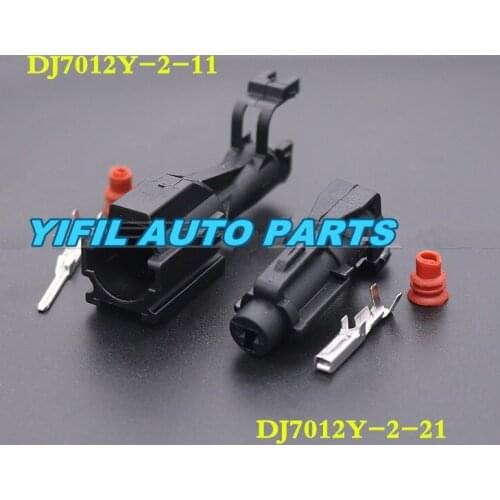 10 pcs 2.0 Series 1 Pin DJ7012Y-2-11/21 Waterproof Female And Male Automotive Connector Plug