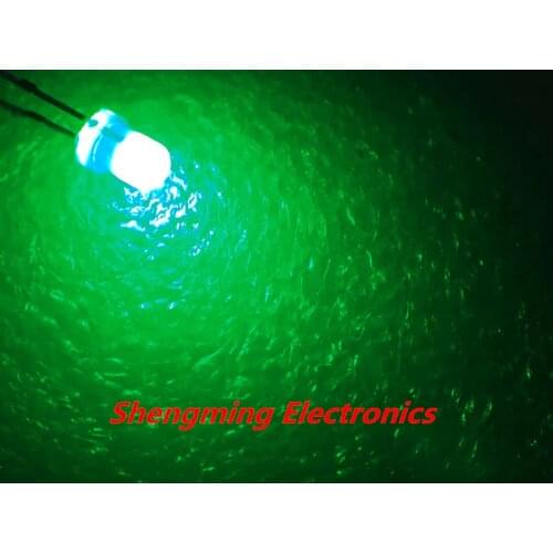 1000pcs F3 3mm Green Round Super bright LED Light LED fog mist diffused