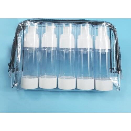 5pcs/set 30ml Airless Pump Bottle and Travel Lotion Pump Containers, Lotion Containers Foundation Pump NO BPA (2 sets)