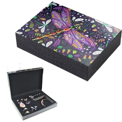 Special-shaped Diamond Painting DIY Butterfly Decorative Resin Jewelry Box Containers Fashion Jewelry Storage Organizer Case