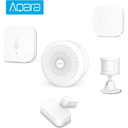 New Aqara Hub Gateway 3 Wireless Switch Door Window Sensor Temperature Humidity Sensor For Homekit Xiaomi Mihome Smart Home Kits