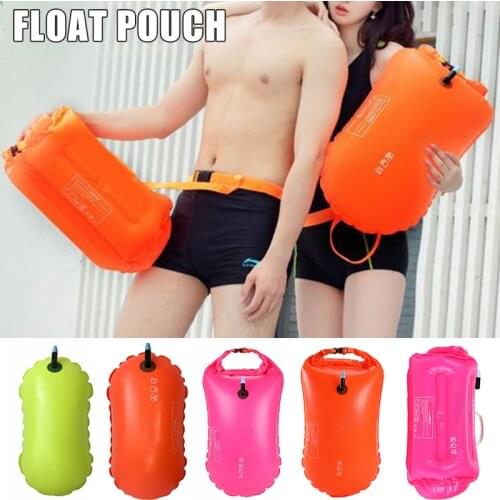 Hot Sale Swim Buoy for Swimmers Signal Swimming Bubble Thickened Anti-Drowning Beach Bag Single/Double Airbags Pull Buoy N66