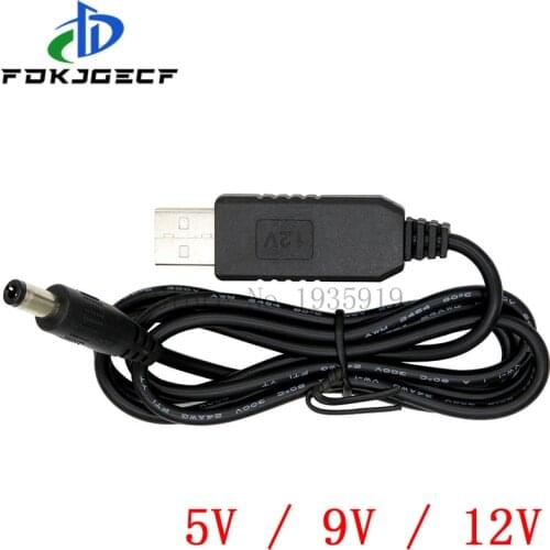 USB Power Boost Line Dc 5v To Dc 9v / 12v Step Up Module Usb Converter Adapter Cable 2.1x5.5mm Plug